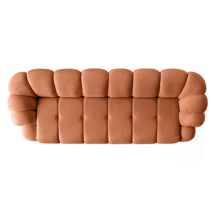 Atelier Del Sofa Octavio - Sofá de 4 plazas Rojo Teja